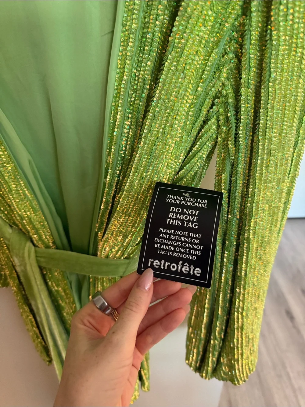 Retrofete bright green